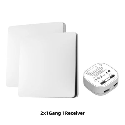 Lunzo RF 433 Self-generating Wireless switch  1 gang No Battery Required Self-Powered Waterproof Remote Control Light Swit