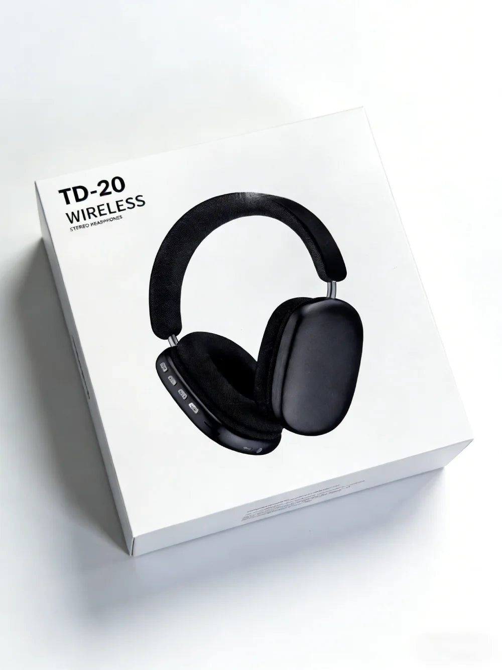 TD-20 Wireless Headphone 3D Spatial Audio Earphone Bluetooth 5.3 Headset 40mm Driver Over Ear Headphone 24H for Mobile Phone PC
