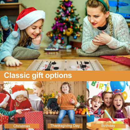 Foosball Winner Games Table Hockey Catapult Chess Parent-child Fast Sling Puck Board Party Toys For Children Adults Or Foldable