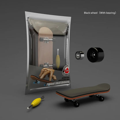 Professional Finger Skateboard Five-Layer Maple Wood Bearing Alloy Wheel Fingertip Skateboard Venue Swingable Toy