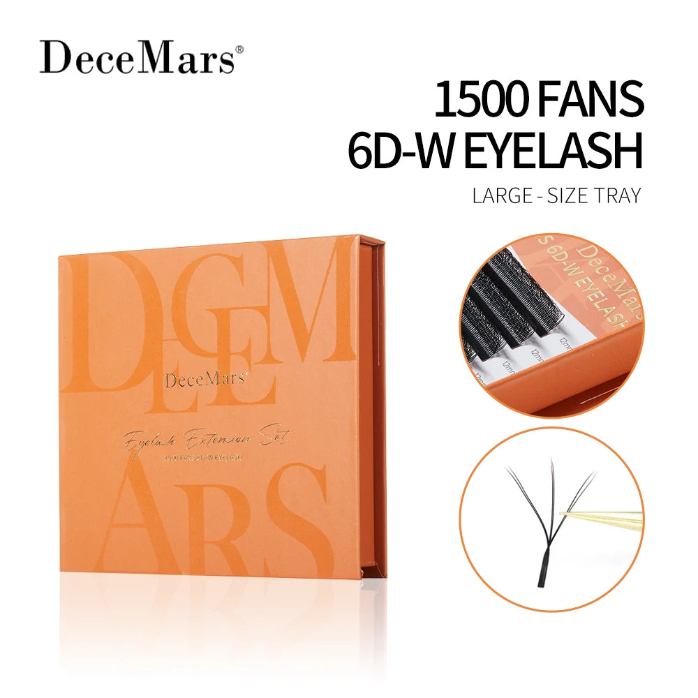 DeceMars Large Amount YY 3D 4D 5D 6D Large-size Tray Eyelash Extension for Makeup