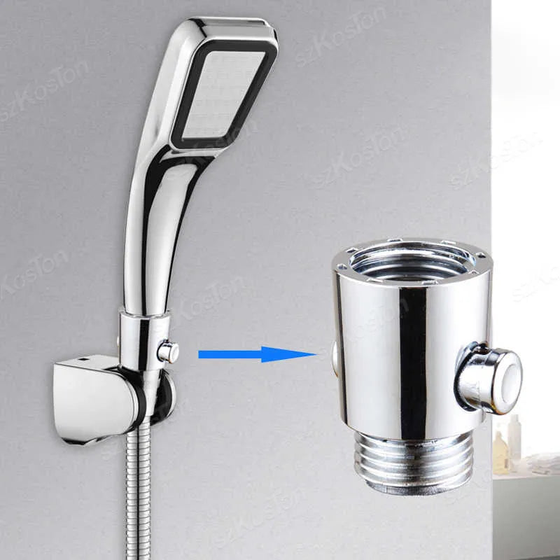 Shower Head Control Switch Shut Off Stop Valve Handheld Shower Head Bidet Sprayer Pipe Water Saving Valve Bathroom Accessories