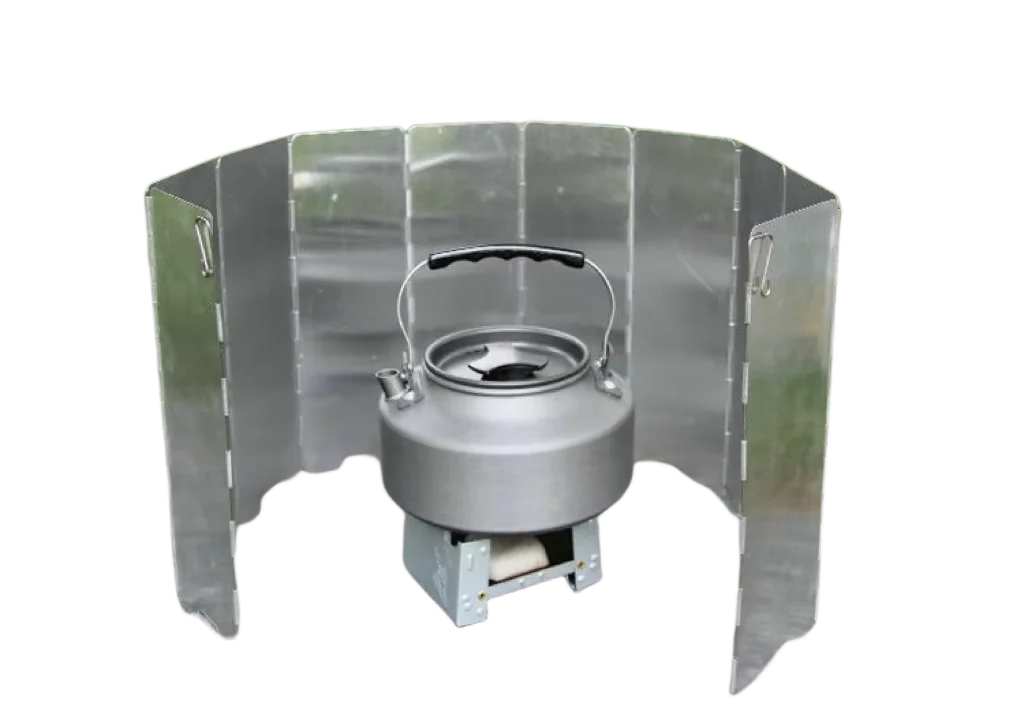 8/9/10 Plates Gas Stove Wind Shield Outdoor Camping Picnic Cooking Burner Windproof Screen Aluminum Alloy Wind Screen