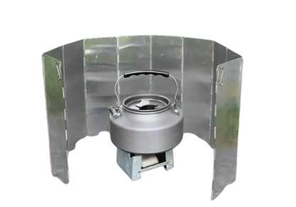 8/9/10 Plates Gas Stove Wind Shield Outdoor Camping Picnic Cooking Burner Windproof Screen Aluminum Alloy Wind Screen