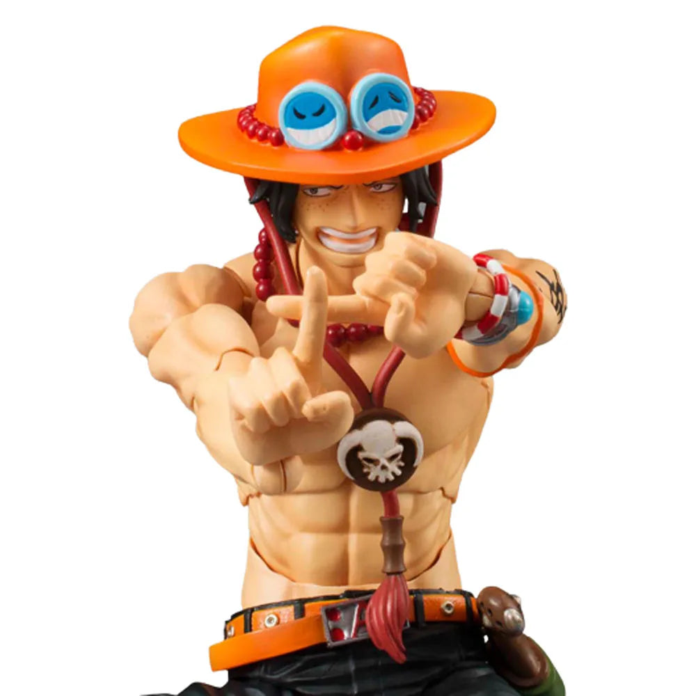 Anime One Piece 18cm BJD Joints Moveable ACE PVC Action Figure Collection Model Toys