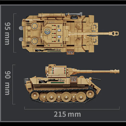 World War 2 WW2 Army Military Soldiers SWAT Half Tracked Armor Vehicle Trailer Assemble Building Blocks Bricks Children's Toys
