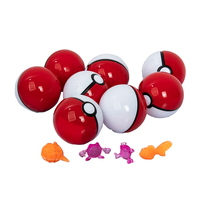 New Style 50Pcs Elf Ball 5CM 100Pcs 3CM Pokemon Anime Action Figure Pet Pikachu Pocket Monster Pokeball Toys For Kids Xmas Gifts