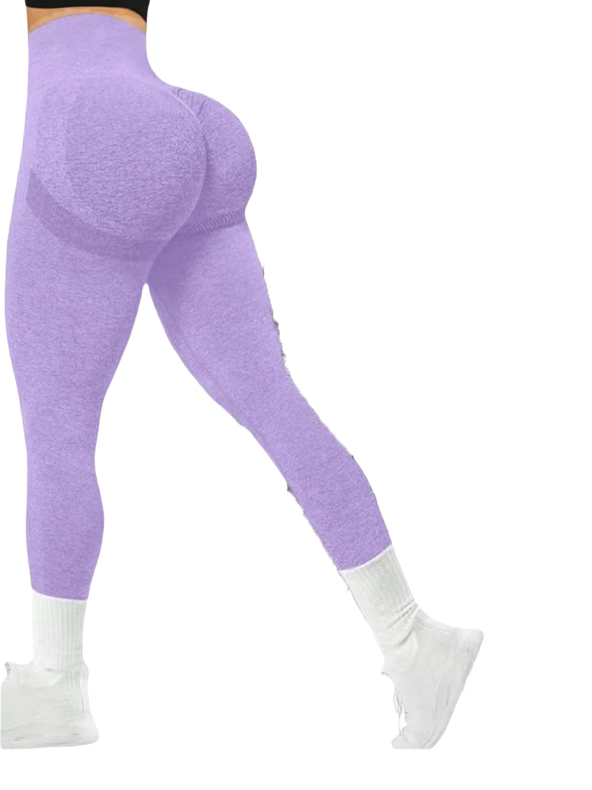 Women's Tight Yoga Seamless Pants, Solid Color Multi-Color Optional, High Waist Belly-Closing Exercise Running Capri Yoga Pants