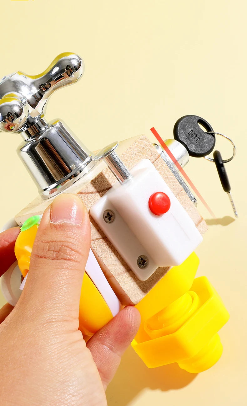 Montessori Kids Busy Cube Board Educational Toys Children Hand Grasping Ability Training Lock Learning Toys For Toddler Gifts