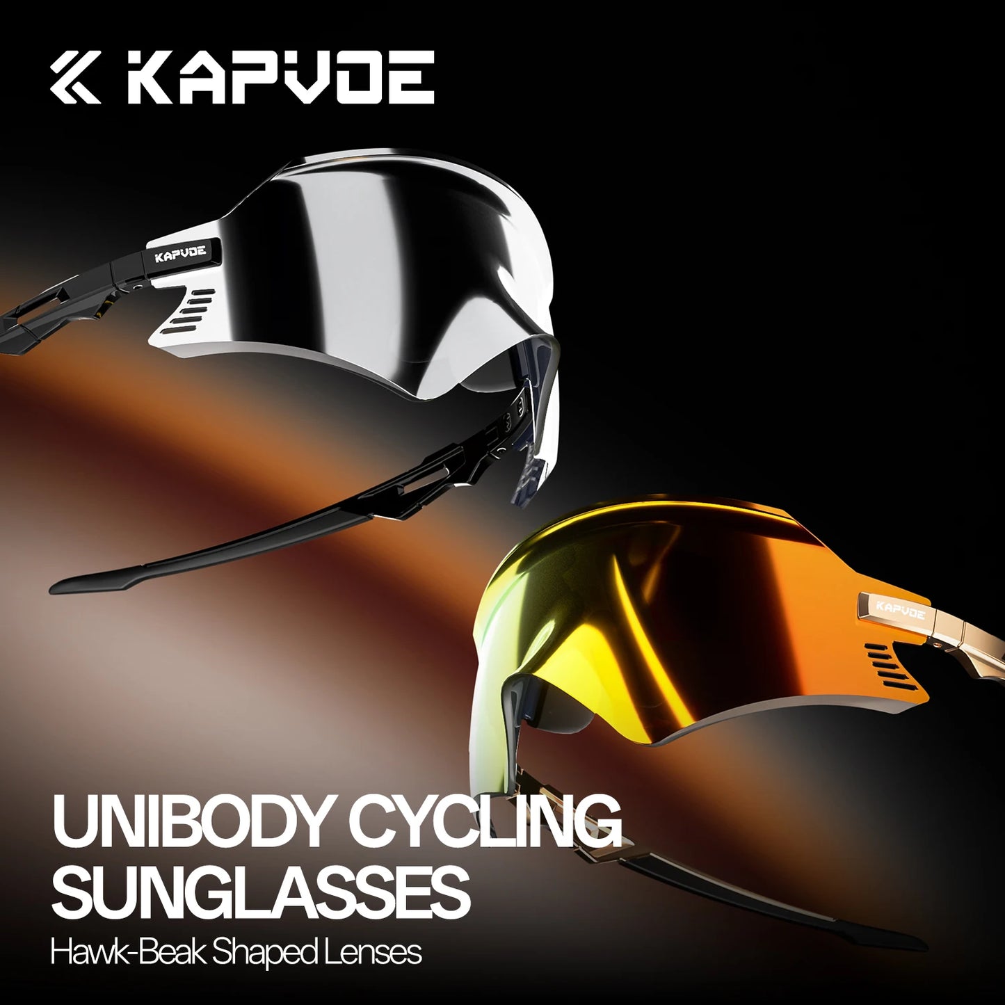 KAPVOE Photochromic Cycling Sunglasses Men Road Driving Bike Glasses Outdoor Sports Hiking Women Bicycle Cycling UV400 Goggles