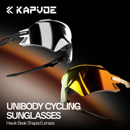 KAPVOE Photochromic Cycling Sunglasses Men Road Driving Bike Glasses Outdoor Sports Hiking Women Bicycle Cycling UV400 Goggles