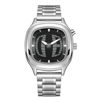 Square Silver Black