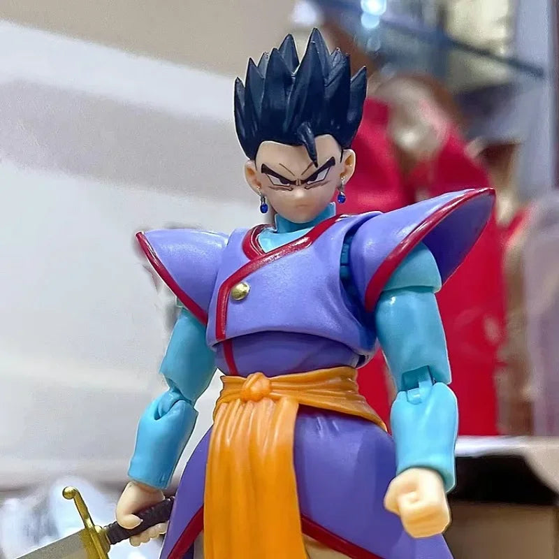 In Stock Dragon Ball Anime Figures Kaioshin Son Gohan Action Figure Supreme Kai God Of Creation Shf Pvc Model Desktop Decoration