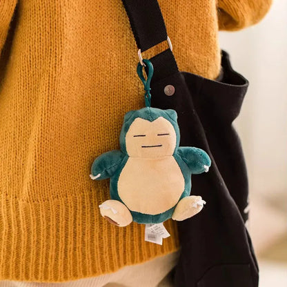 Anime Pokemon Pikachu Mew Psyduck Squirtle Bulbasaur Kawaii Stuffed Plush Toys School Bag Backpack Pendant Doll Keychain Gift