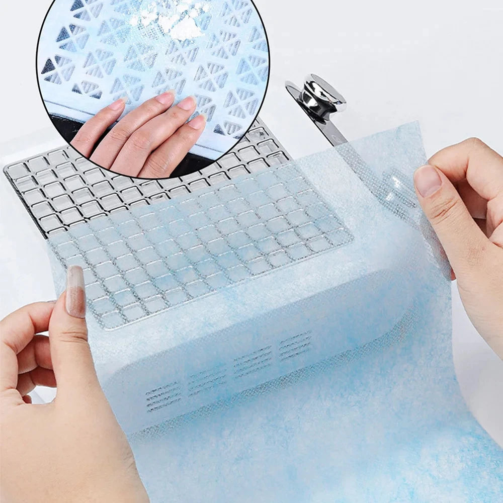 100Pcs Disposable Nail Vacuum Filter Paper Set - Dustproof Replace Filters Manicure Machine Dust Accessory