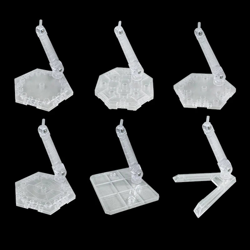 Innovative And Practical Handmade Doll DIY Holder Action Figure Model Base Display Stand Black Bracket For 1/144 HG RG