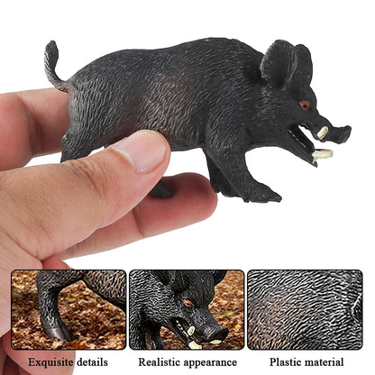 Oenux Wild boar Tapirus Indicus Porcupine Animals Simulation Model Action Figures Figurine Educational Collection Kids Toy Gift