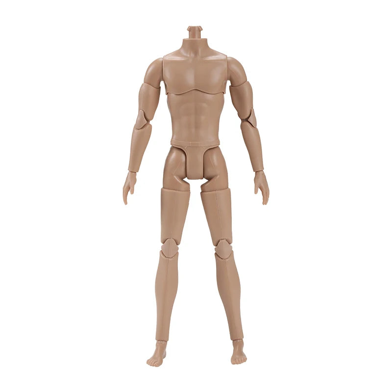 30CM Beige Coffee 1/6 Male Yoga Doll Body DIY Dressing Doll Figure Parts Accessories for Collectible Toys