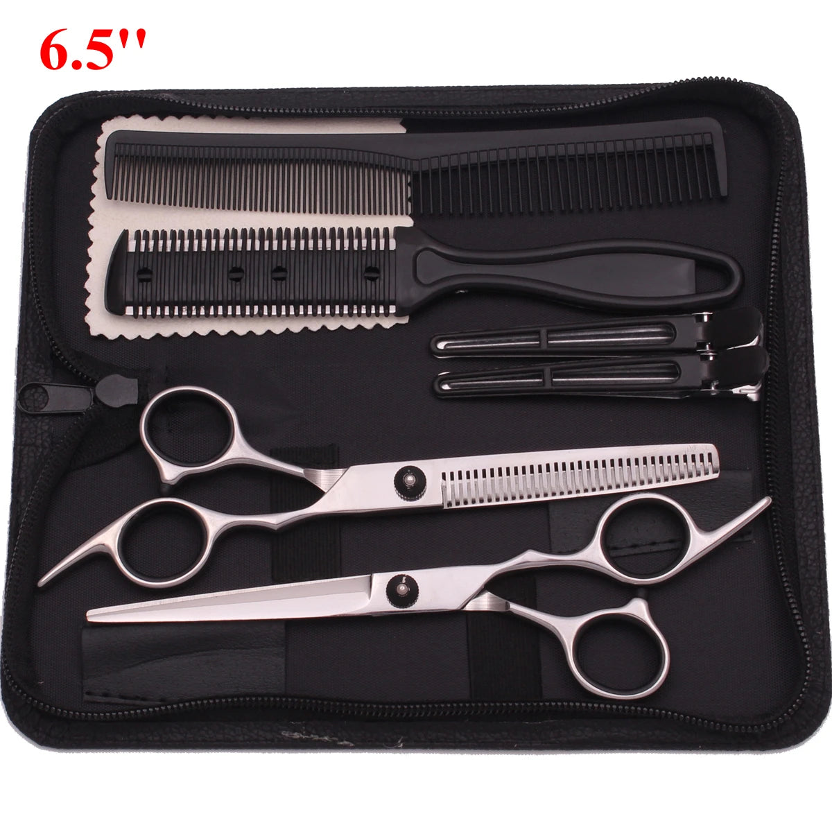 6.5'' Professional Hair Scissors Set Comb Razor Thinning Cutting Shears Hairdressing Salon Barber Home Japan Steel Dropshipping