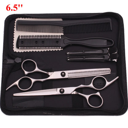 6.5'' Professional Hair Scissors Set Comb Razor Thinning Cutting Shears Hairdressing Salon Barber Home Japan Steel Dropshipping