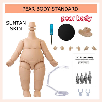 NEW YMY Doll Cat Hand Animal Body Fat Body with Tail Ob11 Body Joint for Gsc Head,1/12bjd,Obitsu 11 Boy Girl Toy Accessories