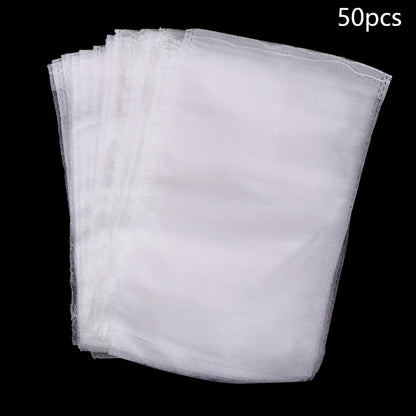 50Pcs Grapes Fruit Protection Bags Pest Control Anti-Bird Garden Netting Bags Mesh Agricultural Tree Garden Tool Bags