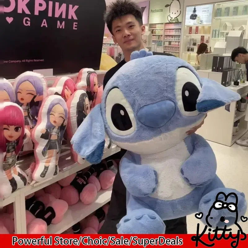 32/45/55cm Stitch Large Plush Doll Soft Cute Anime Periphery Sofa Pillow Bedhead Decor Accompany Toy Ornament Gift For Childs