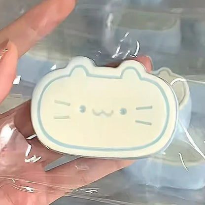 Pudding Cat Mochi Squishy Squeeze Stress Relief Toys For Kids Adult Cheese Kitty Stress Ball Vent Toys Soft Sensory Fidget Toys