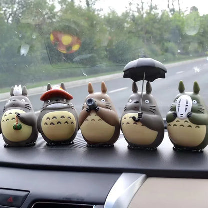 1-12pcs Anime Miyazaki Hayao Series Totoro Figure Mini Statue Cute Toys Room Ornaments Pvc Figures Toy Kid Gifts Collecctibles