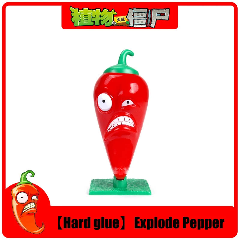 Funny Plants vs. Zombies 2 Hard Glue Peashooter Gatling Pea Shooter Sunflower Action Figure Model Dolls Shooting Toys Kids Gifts