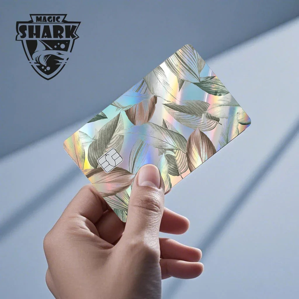 Magic Shark Skull Panda Hunter Broke Blue Eyes Dragon Laser Holographic Sticker Cover Film Skin for Credit Bank Debit Card