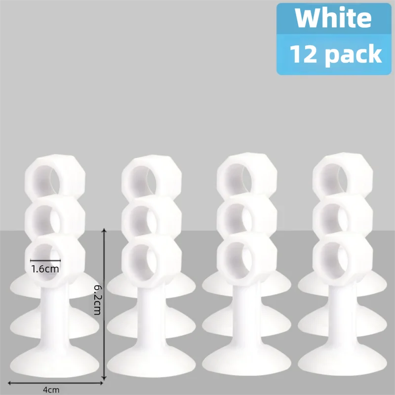 12 pcs Suitable For Door Handles Silicone Door Stop No Need To Punch Holes Anti-collision Doorstop Anti-collision Artifact Easy