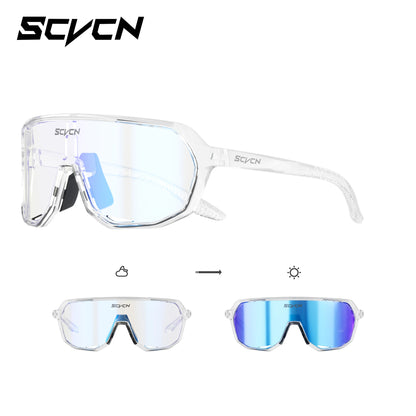SCVCN Photochromic Cycling Sunglasses MTB Glasses Road Bike Cycling UV400 Goggles Men Women Outdoor Bicycle Sports Eyewear New