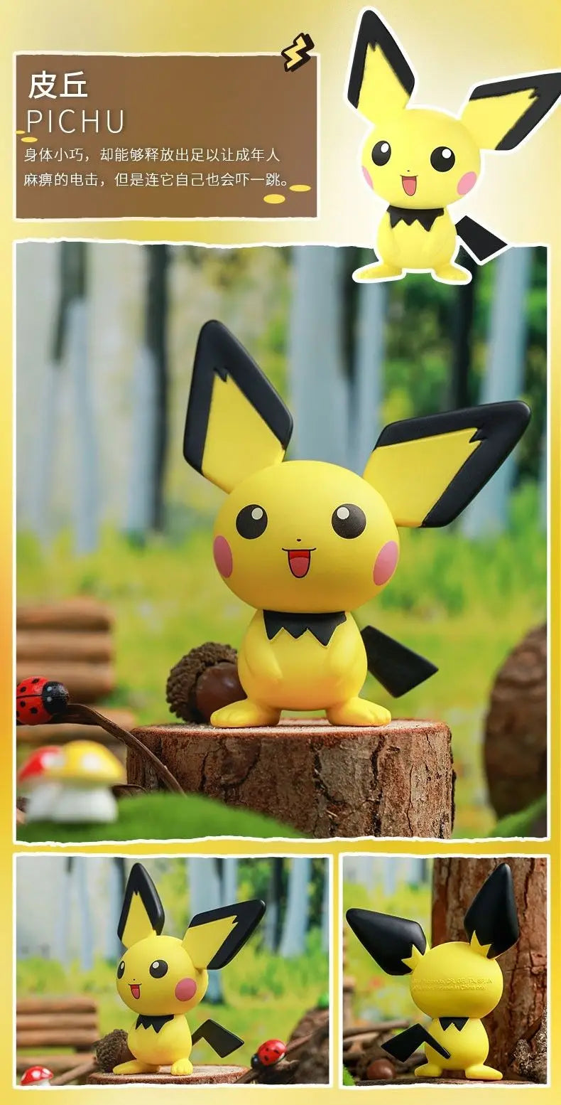 Hot Pokemon Anime Figures Kawaii Pikachu Pichu Togedemaru Alola Region Raichu Mimikyu Toys Model Collect Dolls Gift For Kids Boy