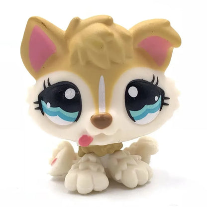 Rare pet shop lps toy toy Stands Short Hair Cat Original Kitten Husky Puppy Dog Fox Cute Animal Old Bobble head toy