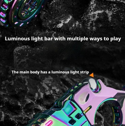 Mini Metal EDC Stress Relief Toy Pistol Guns Eject Fidget Roller Spinner Mechanical Slider Ratchet Wheel Paragraph Ring Adults