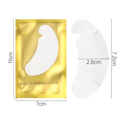 50 Pairs Eyelash Extension Hydrogel Patches For Grafting Eyelashes U Shaped Gel Eye Pads Lashes Extension Supplies Makeup Tools