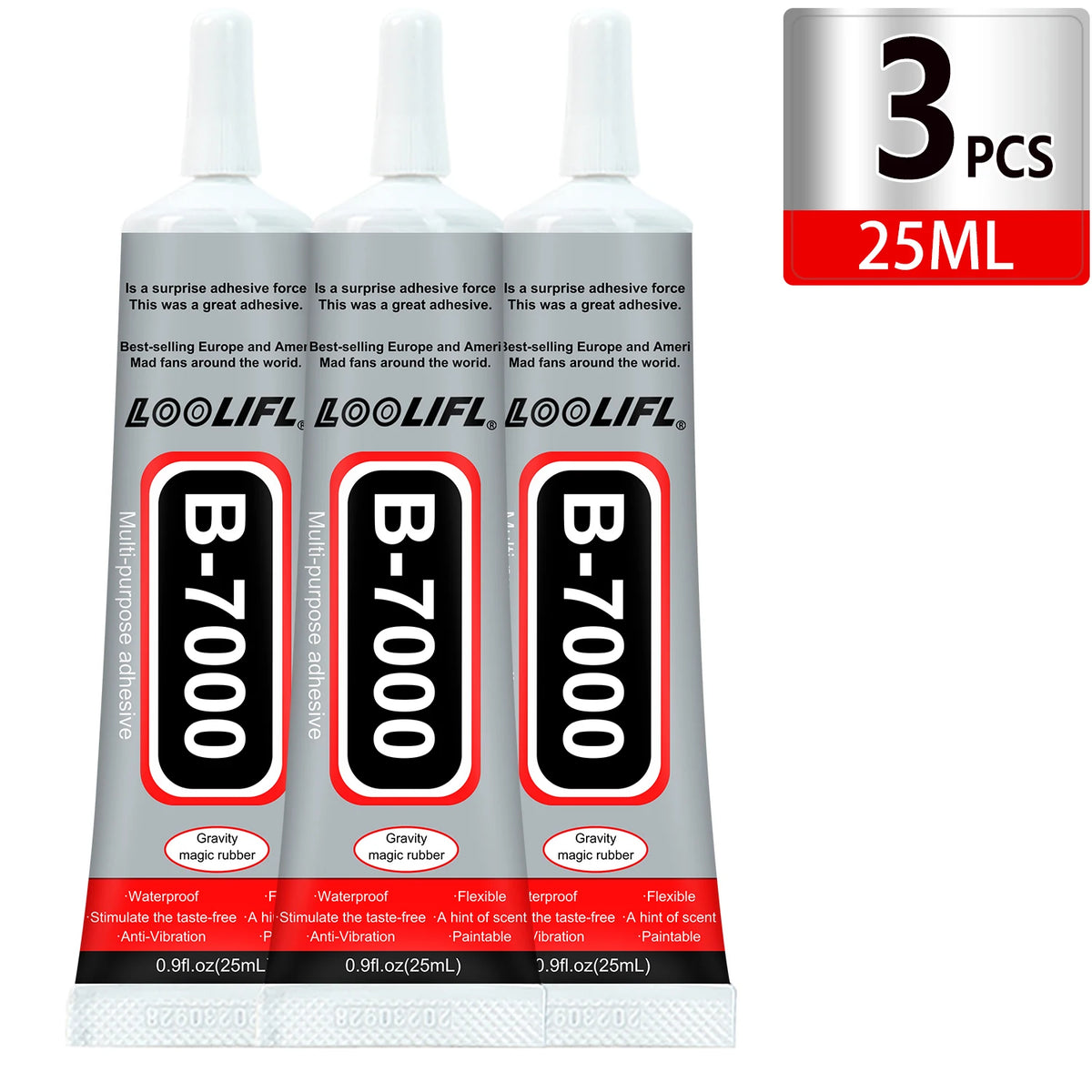 1-10Pcs Loolifl B-7000 Super Glue Safety Materials Epoxy Resin Repair Cell Phone Touch Screen Jewelry Craft Liquid Adhesive 15ml