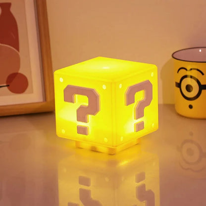 HOMEFISH LED Question Mark Night Light With Music Anime Peripheral Children's Bedroom Bedside Lamp USB Rechargeable Gift