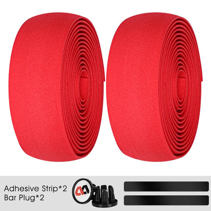 WEST BIKING EVA Bar Tape High Tenacity Handlebar Tape Adhesive Bike Handle Tape Shock Absorbing Bar Tape With Hole for Road Bike