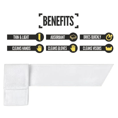 Streamer Football Towel, Thin Sports Towel, Dries Hands And Football Accessories White, Black（8x57cm/3x22.4in）