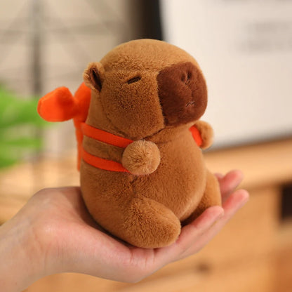 Capybara Plush Toy Pendant Keychain Capibara Cosplay Pokemon Pikachu Disney Stitch Sanrio Kuromi Plushies Stuffed Bag Decor Gift