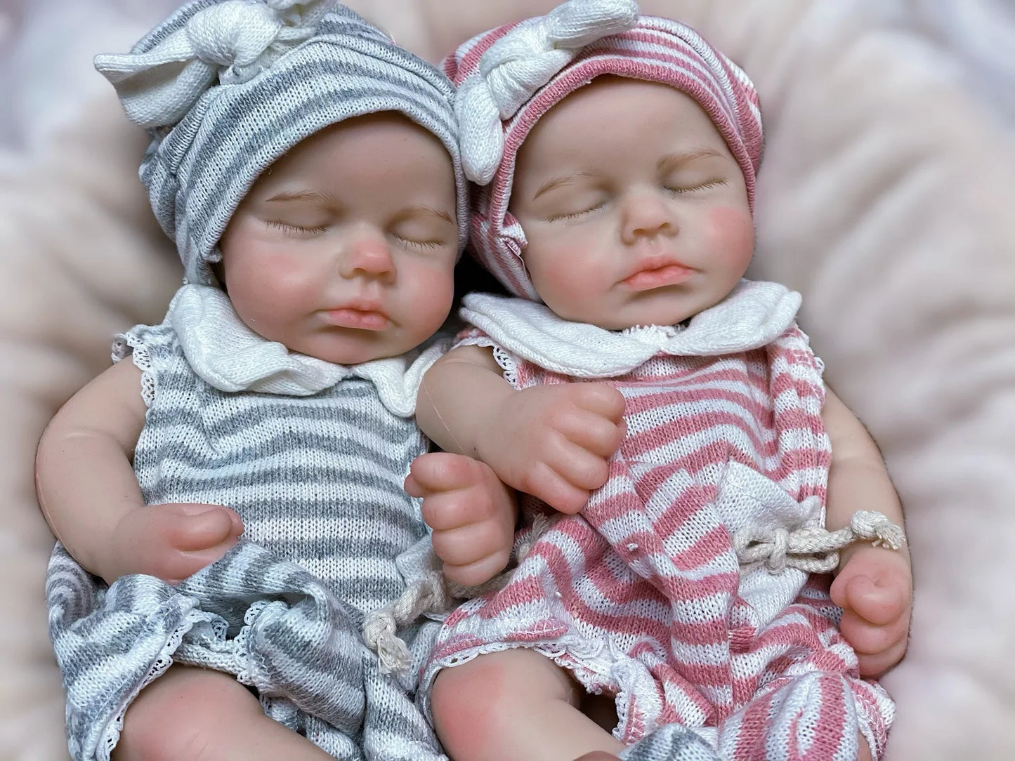 33cm Can Open Mouth Full Body Solid Silicone LouLou Reborn Girl and Boy Doll Soft Touch Handmade  Reborn Corpo De Silicone