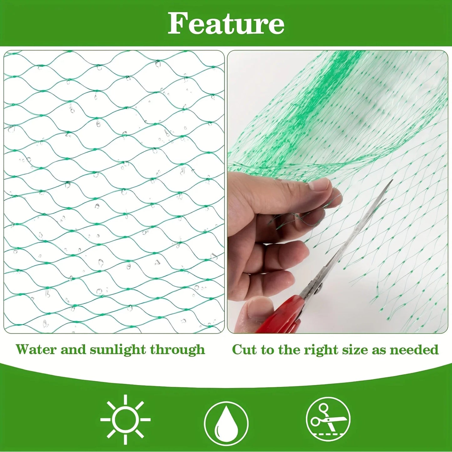 1pc Garden Netting and Bird Protection, for Vegetables Plants Flower And Fruit Trees, Trellis Gird Pest Fencing Net Stops,