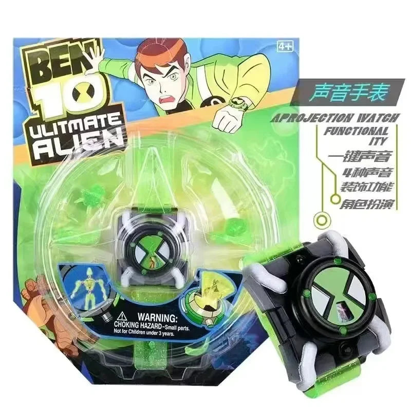 Omnitrix BEN10 Action Figures Ben Tennyson Projection Watch Deformation Sound Light Doll Smart Watch Children's Birthday Gifts