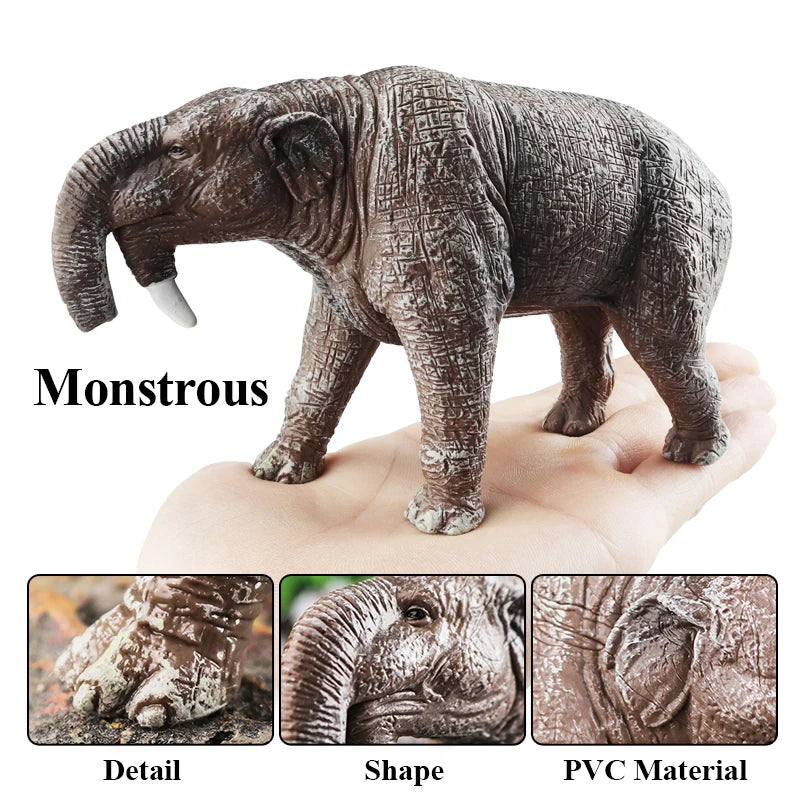 Oenux Prehistoric Wild Animals Simulation Armadillo Doedicurus Sabretooth Model Action Figures PVC Collection Toy For Kid Gift