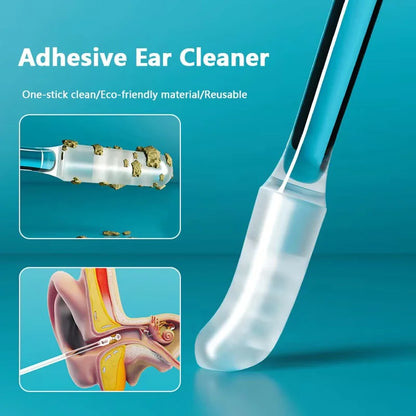 24Pc Disposable Silicone Ear Pick Remover sticky EarWax For Kids Olders Adult S/L Ear Cleaner Reusable Adhesive Earpick