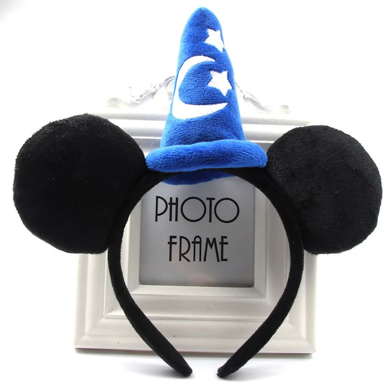 2023 New Cute Performance Party Headband Mickey Minnie Headband Mickey Mouse Bow DY Black Ear Headband Christmas HairAccessories