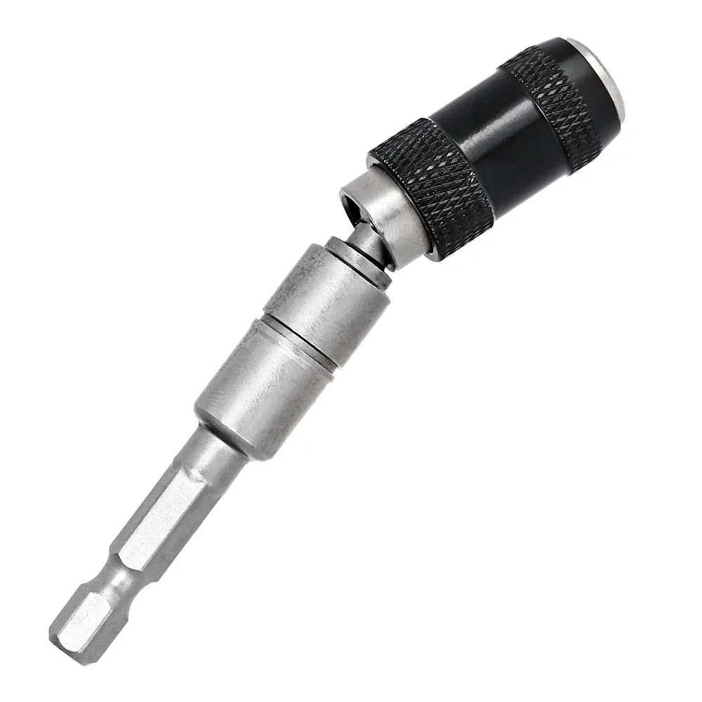 1pc Drill Bit Holder Magnetic Swiveling Bit Tip Holder Set Drill Bit Extension Pivot 1/4 Inch Hex Quick Release Pivoting Screwd