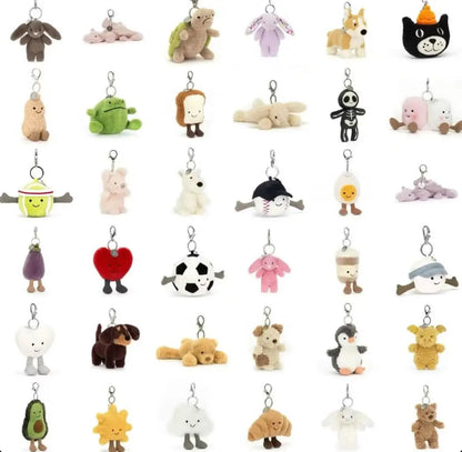 JC Cotton Candy plush keychains, Cherry key plush keychains, Rabbit plush keychains, Flying Dragon plush keychains, Aas  gifts